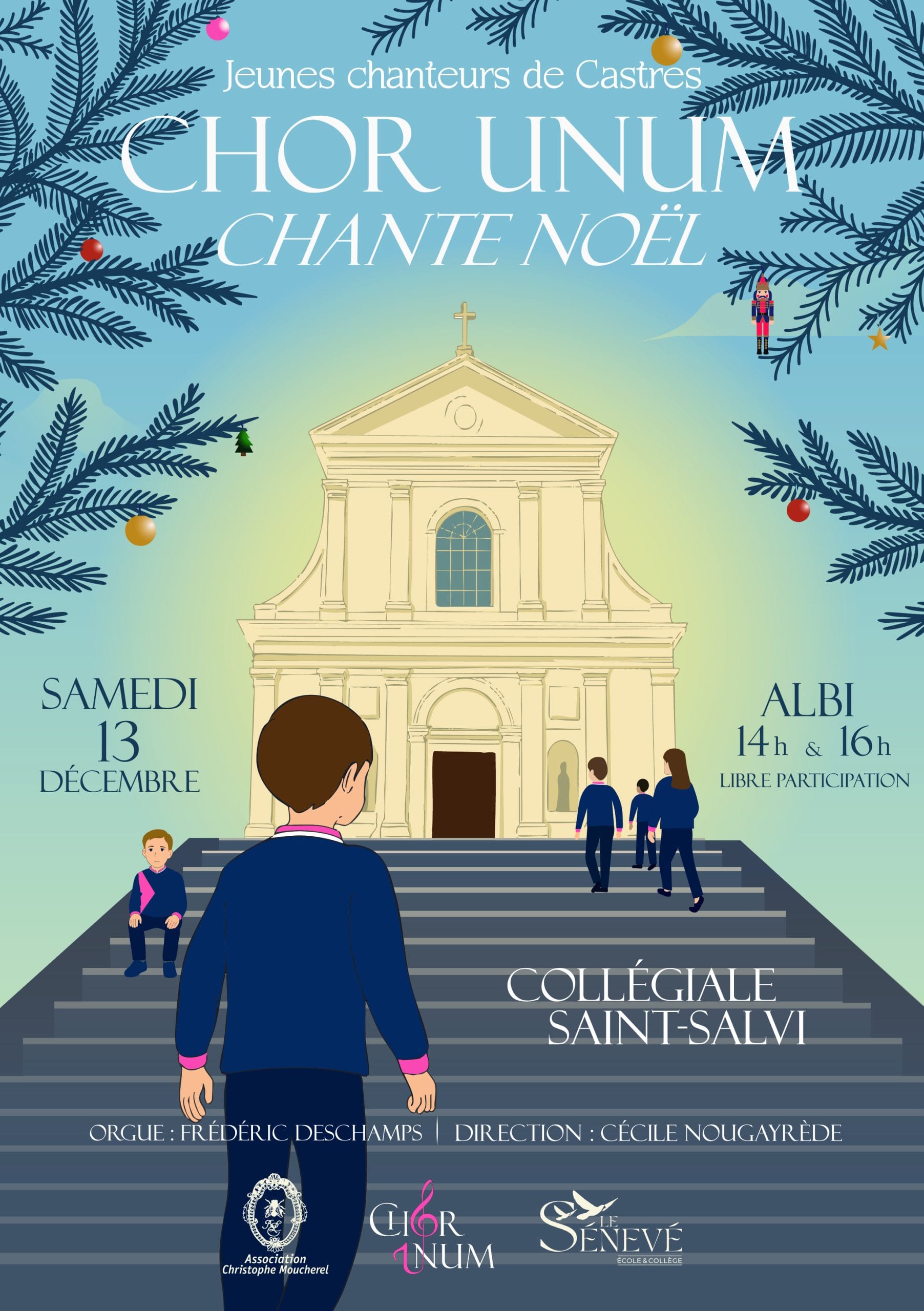 Affiche comédie musicale Reenchantements Chor unum 4 juillet Sorèze